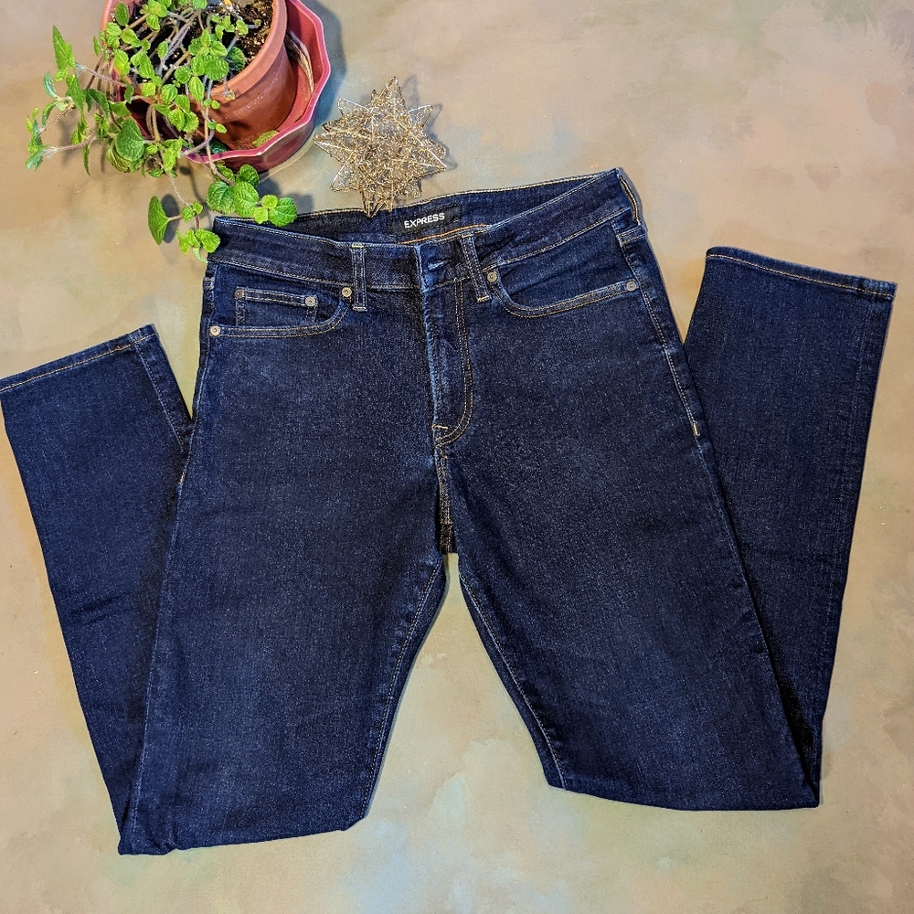 Express Jeans Men's Hyper Stretch Slim 30x32